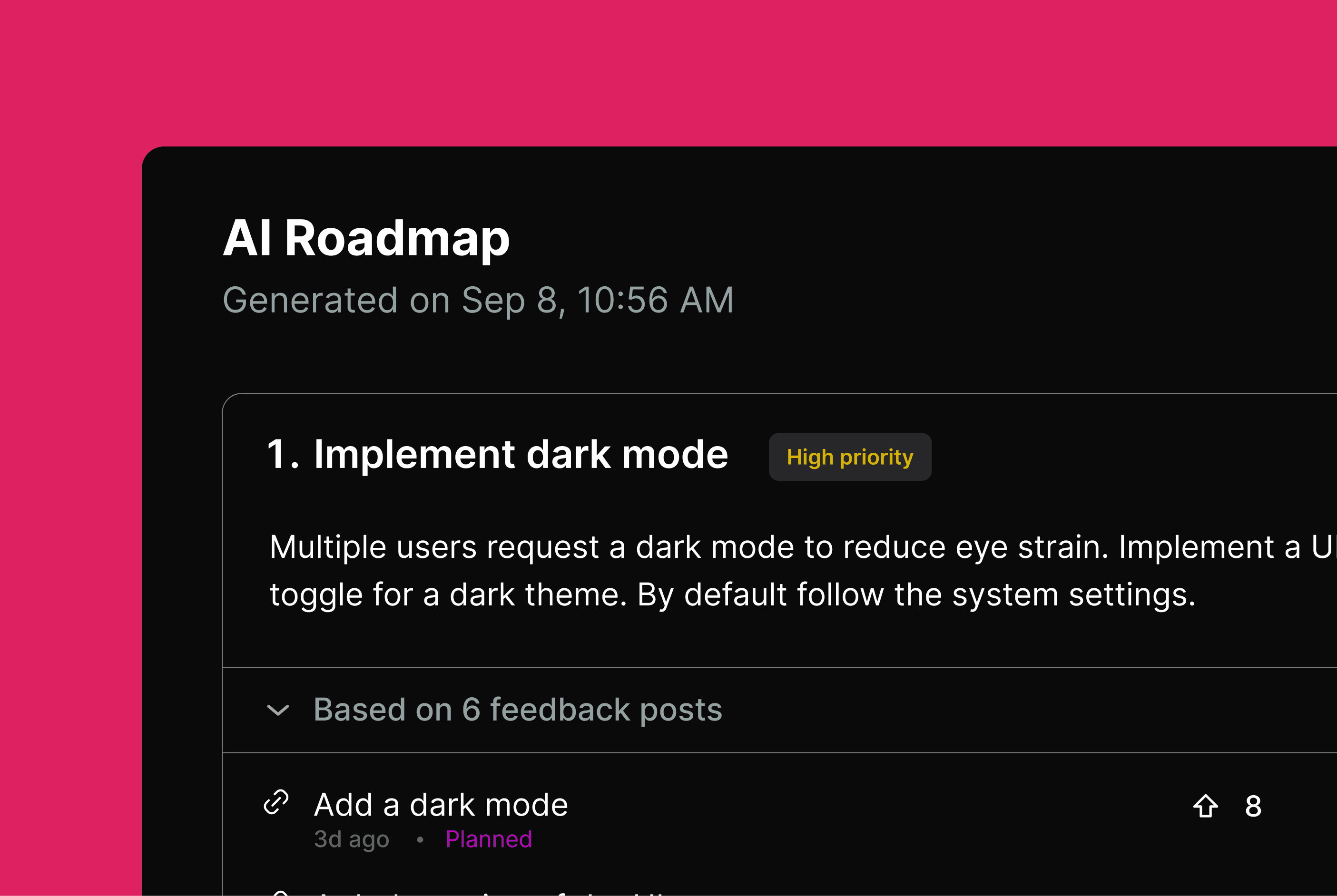 Let AI turn feedback into your roadmap